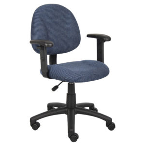 Bоss Оfficе Prоducts Deluxe Premium Collection Perfect Posture Delux Microfiber Task Chair Without Arms in Pink Decor Comfy Living Furniture 