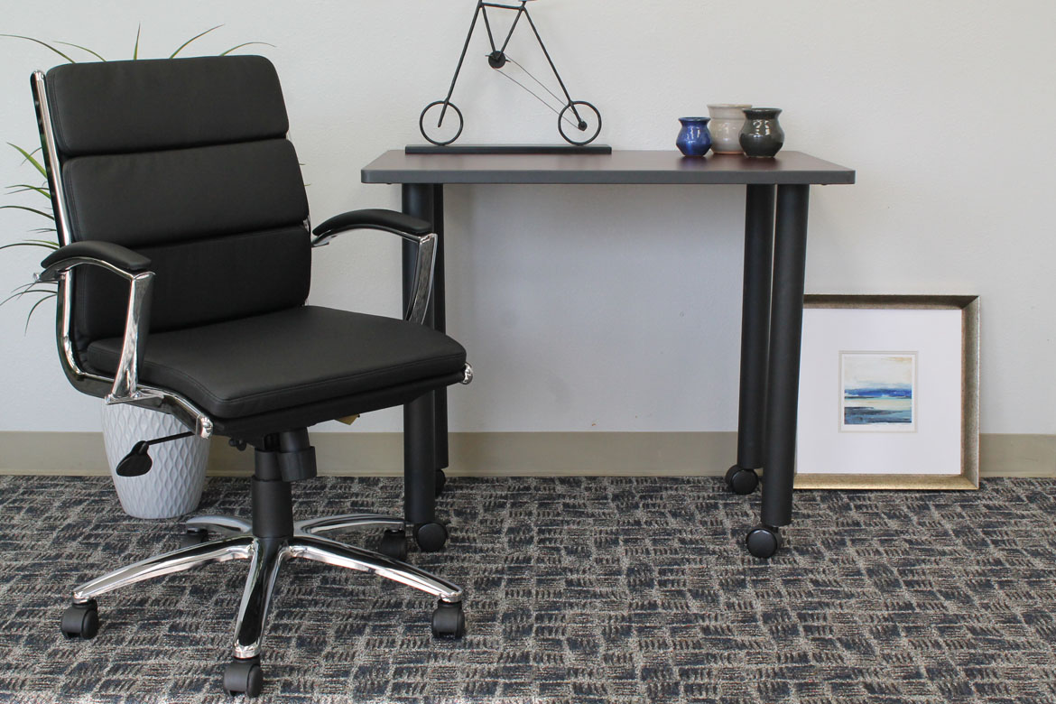 Boss Office CaressoftPlus Executive Chair, Gray