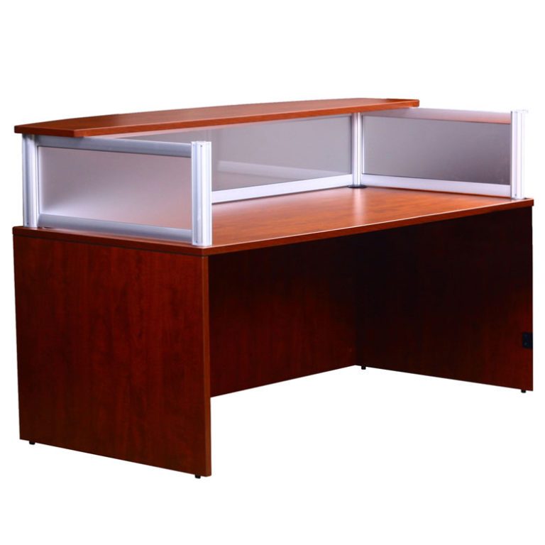 Plexiglass Reception Desk, Cherry BossChair