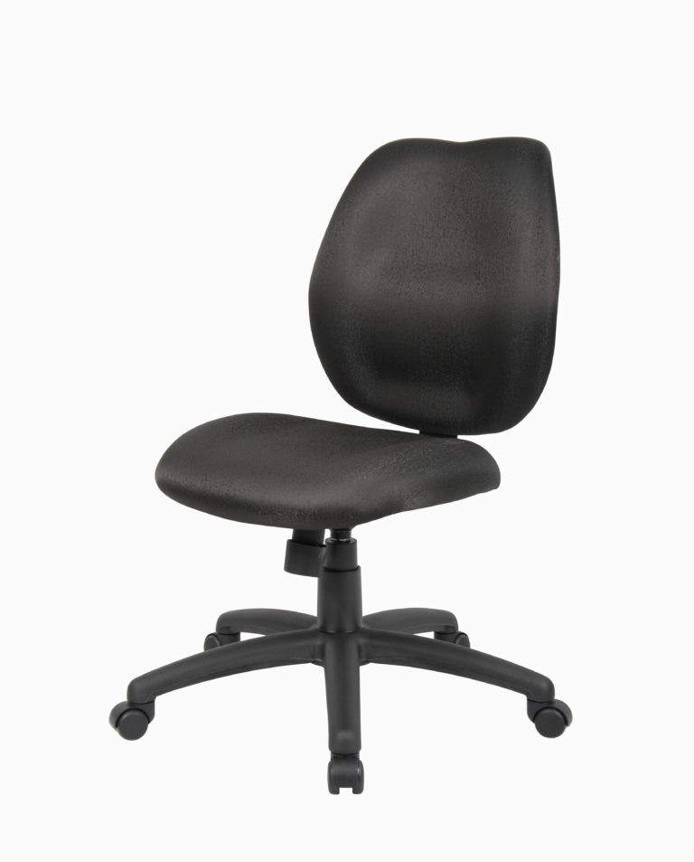 Boss MidBack Task Office Chair without Arms, Black BossChair