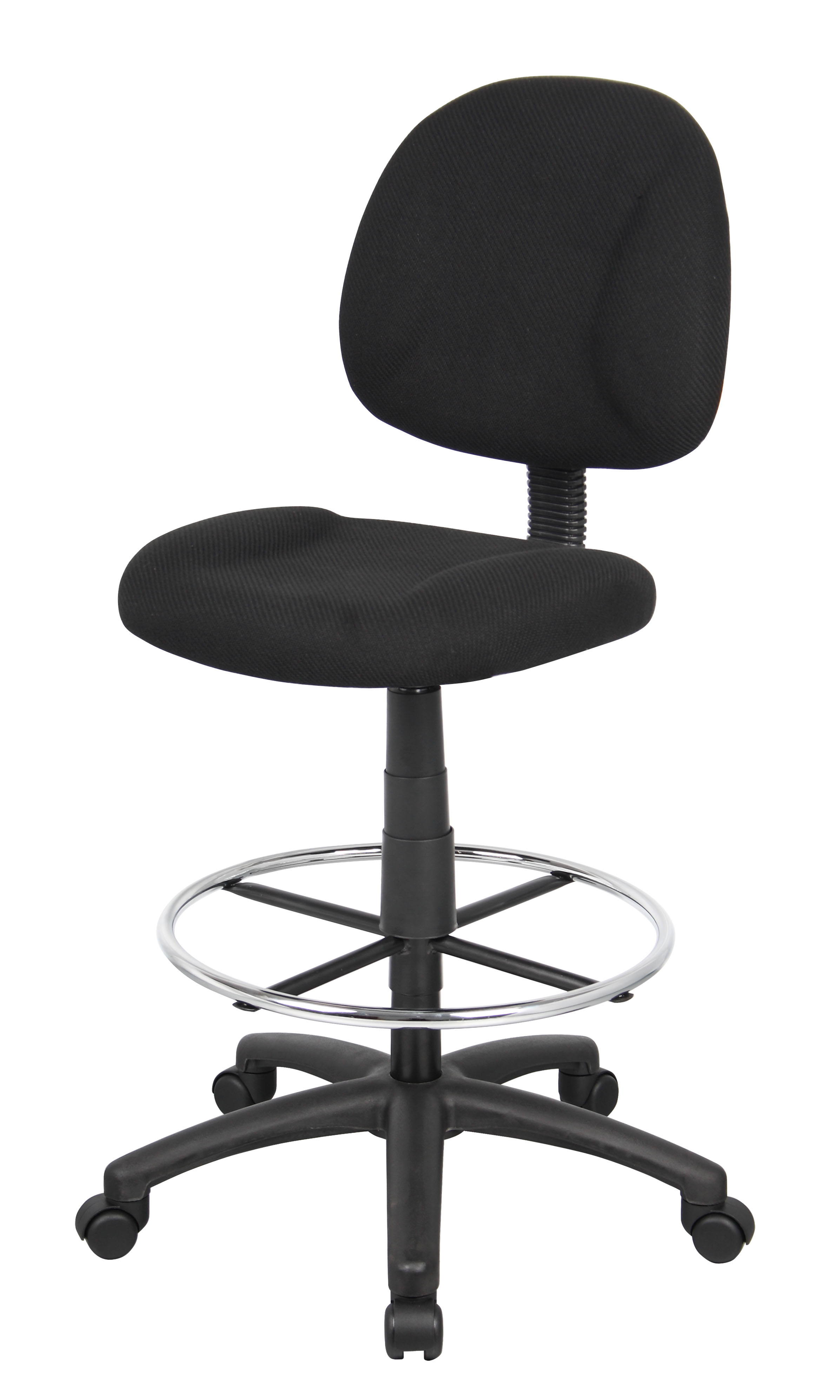Boss Ergonomic Works Adjustable Drafting Chair without Arms, Black –  BossChair
