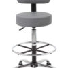 Boss Be Well Medical Spa Professional Adjustable Drafting Stool with Back  and Removable Foot Rest Black – BossChair