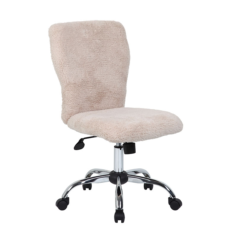 Boss Tiffany Fur Make Up To Modern Office Chair Cream Bosschair