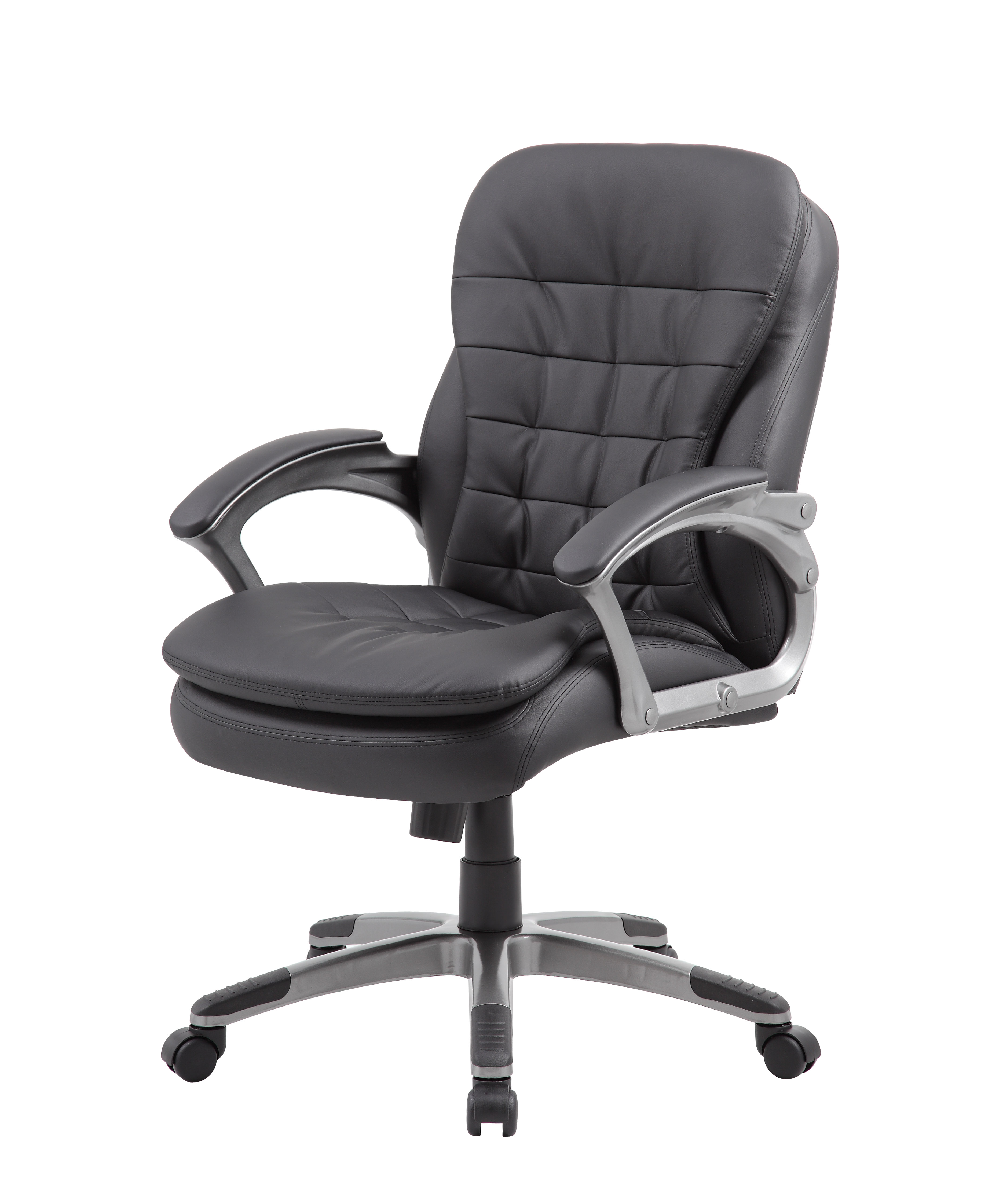 Boss Office Products Executive Mid Back Pillow Top Chair