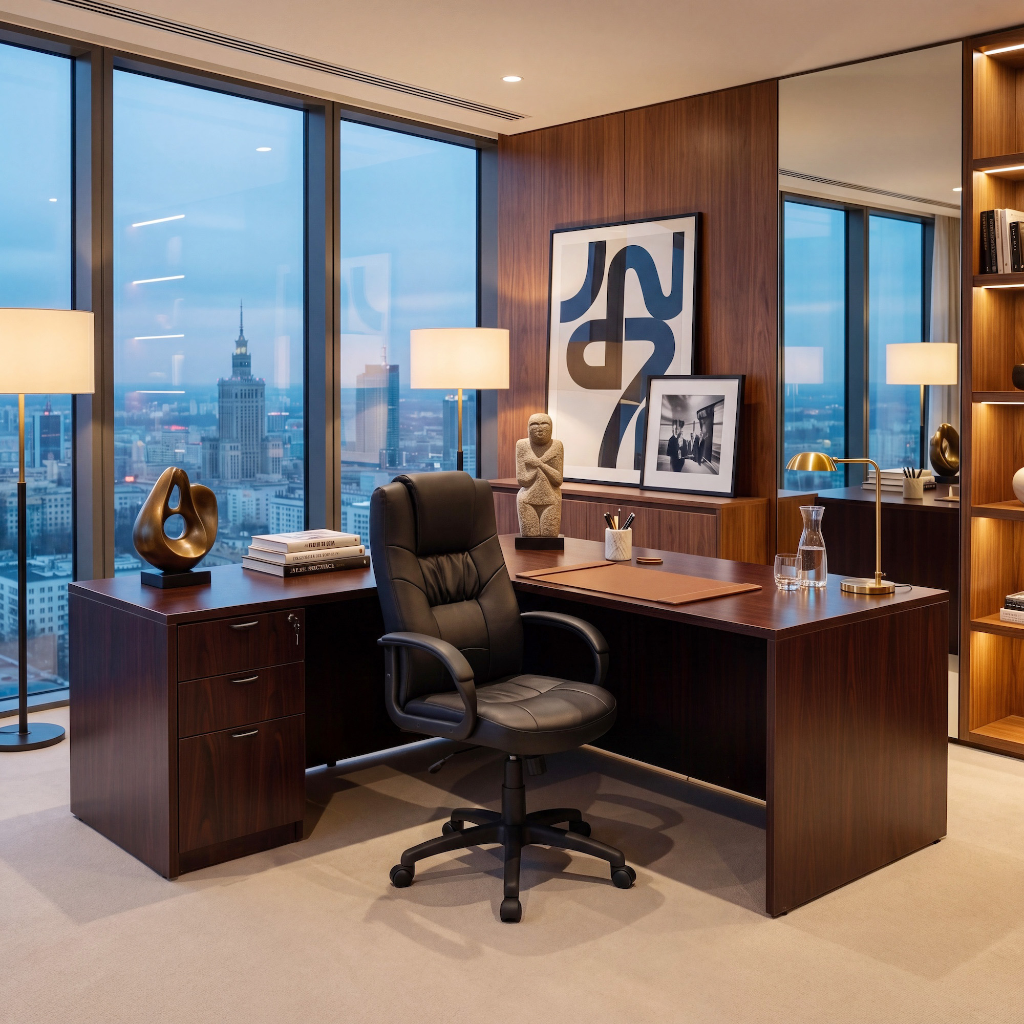 Boss Executive High Back LeatherPlus Chair – BossChair