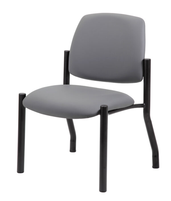 Boss Chair Mid Back Armless Guest Chair, 300 lb capacity, Antimicrobial Vinyl - Image 8