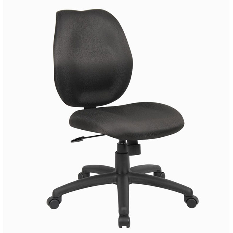 Boss Mid Back Task Office Chair Without, Is It Better To Have An Office Chair With Or Without Arms