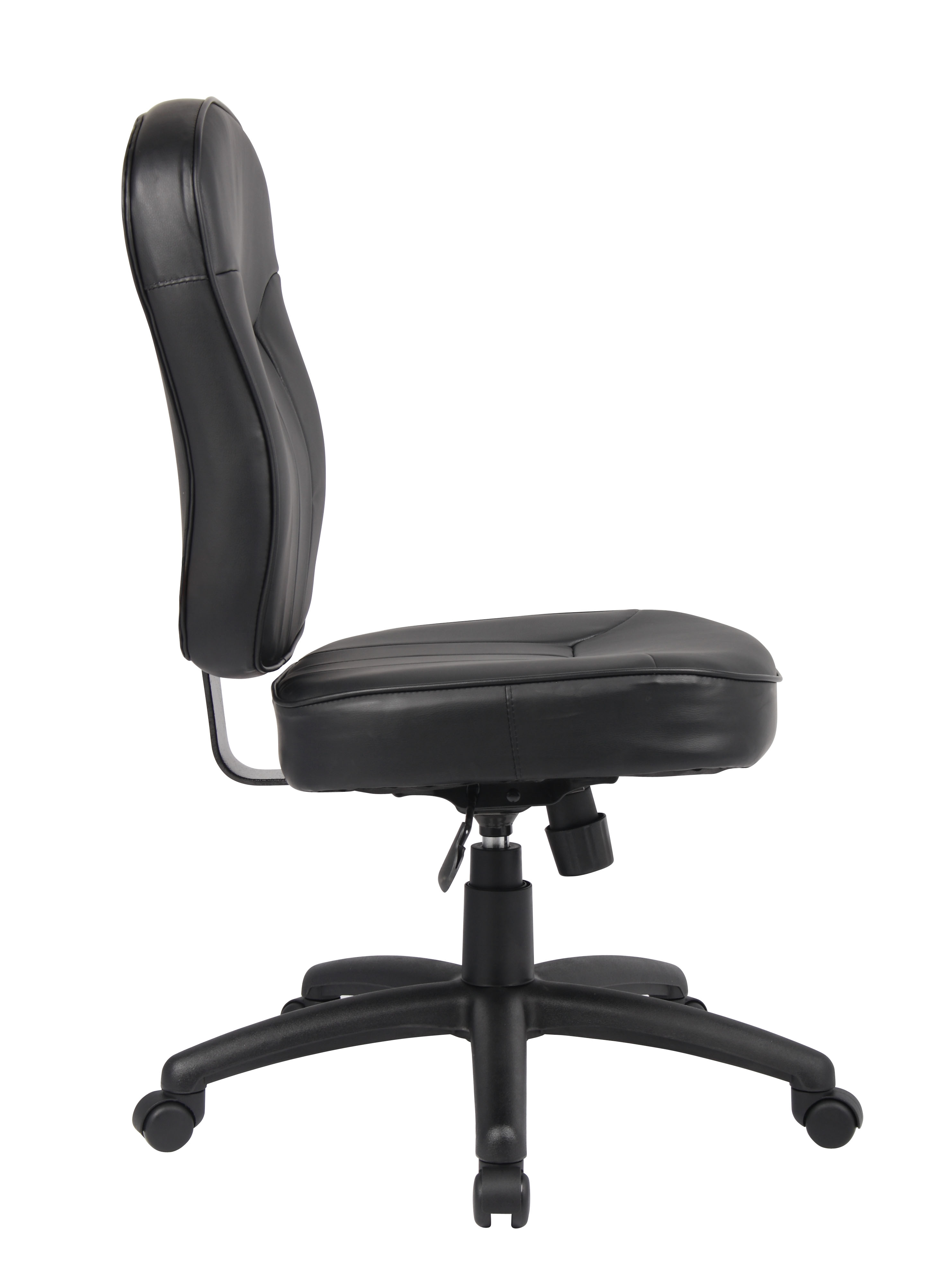 Boss Black Leather Task Chair – BossChair