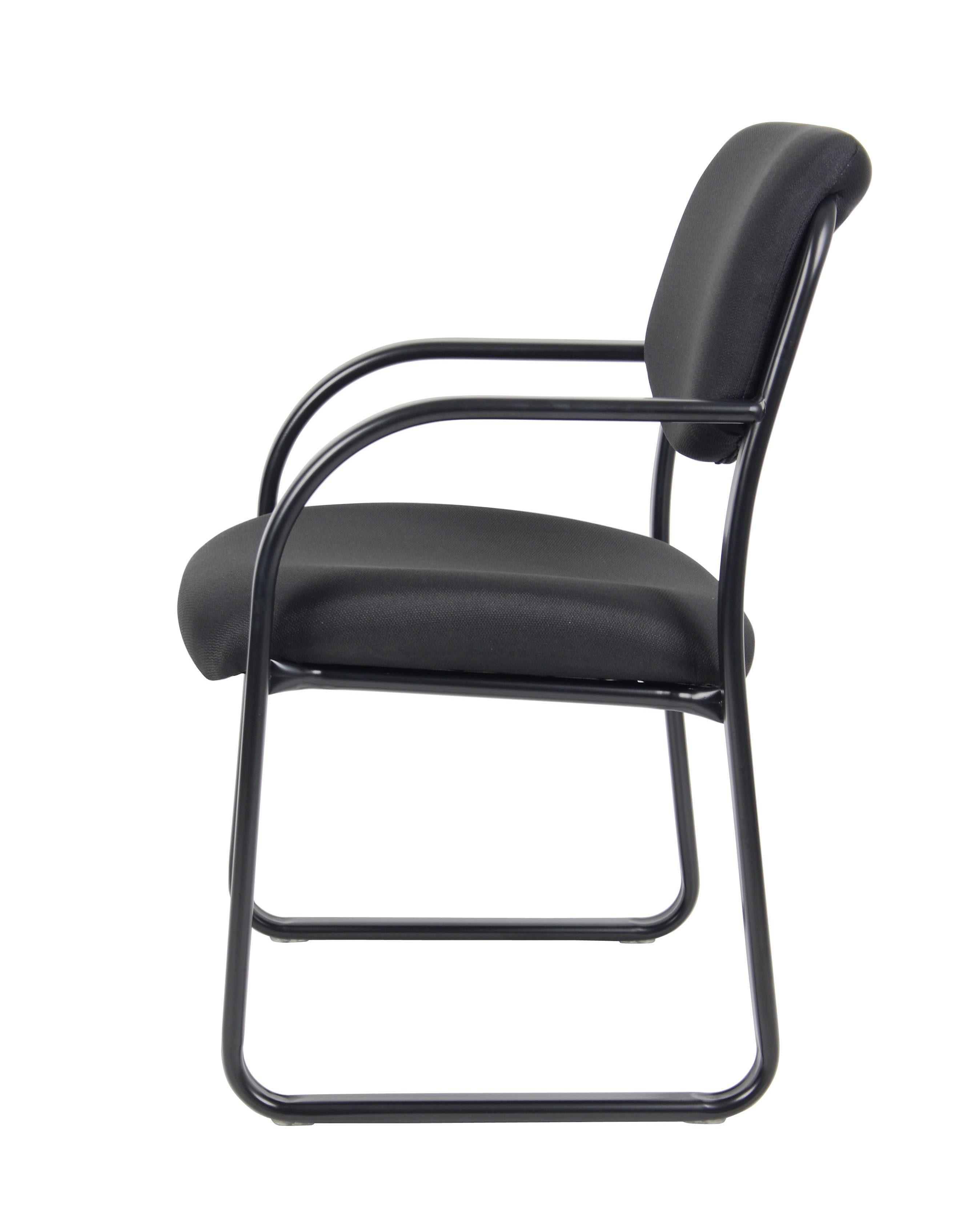 Boss Black Fabric Guest Chair – BossChair